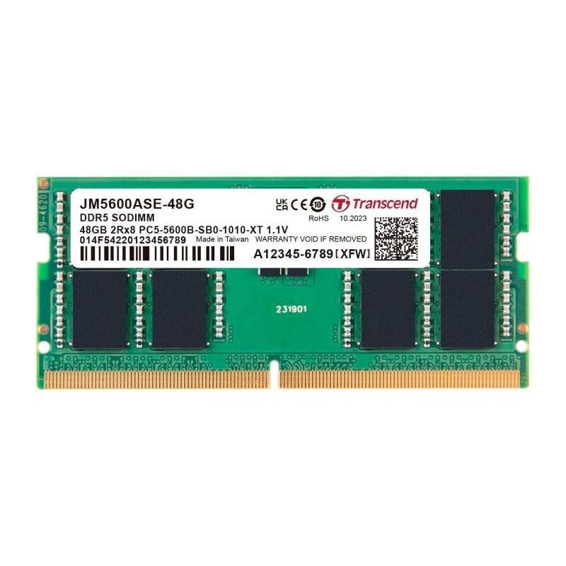 Модуль пам`яті SO-DIMM 48GB/5600 DDR5 Transcend (JM5600ASE-48G)