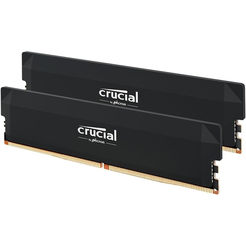 Модуль памяти DDR5 2x32GB/6000 Crucial Pro Overclocking Black (CP2K32G60C40U5B)