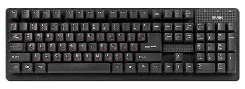 Клавіатура Sven 301 Standard Ukr Black USB