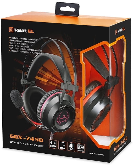 Гарнитура REAL-EL GDX-7450 Black