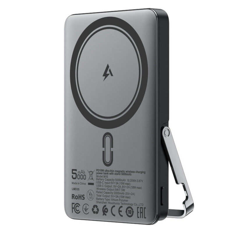 Универсальная мобильная батарея Acefast M16 5000mAh 18W Black (6974316283997)