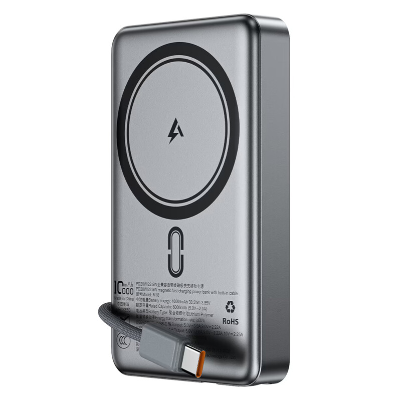 Универсальная мобильная батарея Acefast M18 10000mAh 22.5W Black (6974316284017)