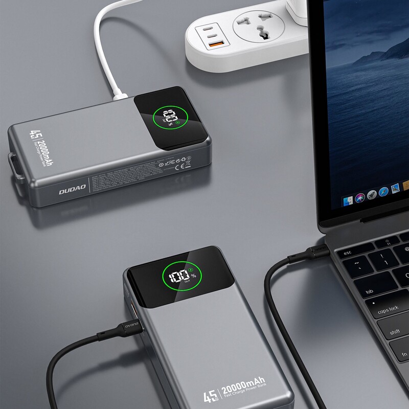 Универсальная мобильная батарея Dudao K31 Pro 20000mAh 45W Black (6977196682010)