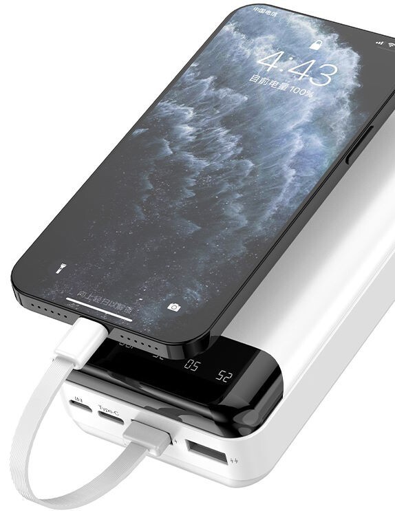 Универсальная мобильная батарея Dudao K6 Pro+ 20000mAh 10W Black (6977196682393)