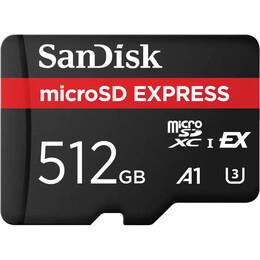 Карта памяти MicroSDXC 512GB UHS-1/U3 Class 10 SanDisk Express R880/W650MB/s (SDSQXFN-512G-GN4NN)