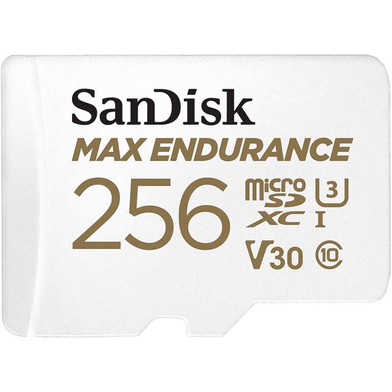 Карта пам`ятi MicroSDXC 256GB UHS-I/U3 Class 10 SanDisk Max Endurance R100/W40MB/s + SD-adapter (SDSQQVR-256G-GN6IA)