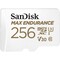 Фото - Карта пам`ятi MicroSDXC 256GB UHS-I/U3 Class 10 SanDisk Max Endurance R100/W40MB/s + SD-adapter (SDSQQVR-256G-GN6IA) | click.ua