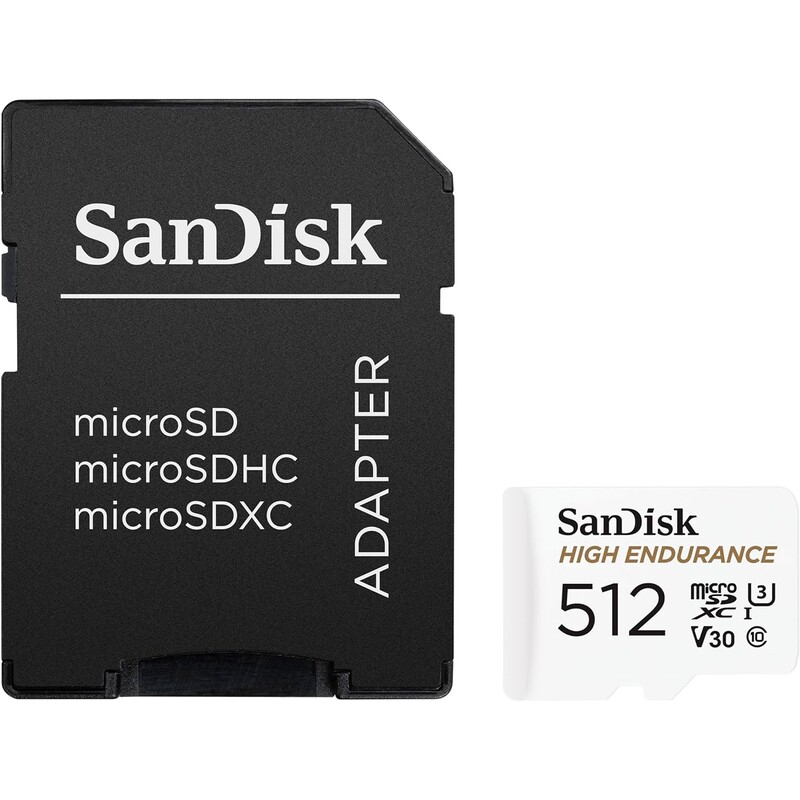 Карта пам`ятi MicroSDXC 512GB UHS-1/U3 Class 10 SanDisk High Endurance R100/W40MB/s + SD-адаптер (SDSQQNR-512G-GN6IA)