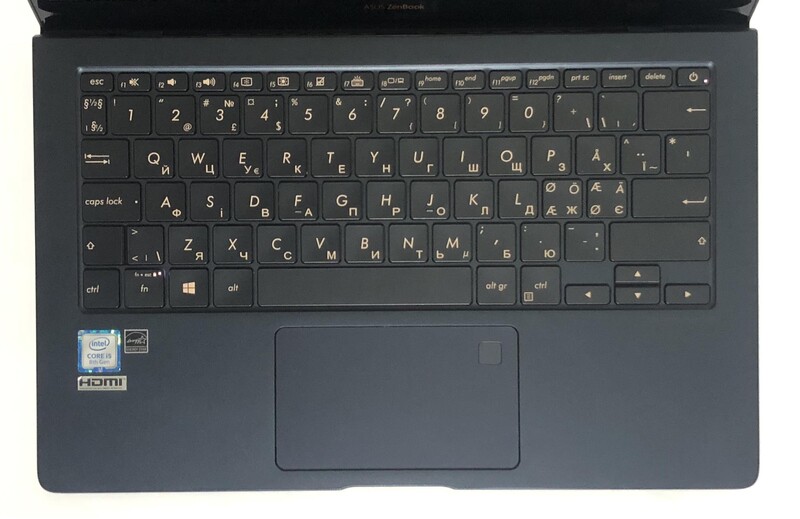 Ноутбук Asus ZenBook S UX391U / 13.3" FullHD IPS / i5-8250U / 8GB / 256GB SSD / Win10Pro / Backlight - Б/у