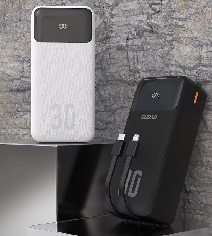 Універсальна мобільна батарея Dudao K15 Max 30000mAh 22.5W Black (6977196682478)