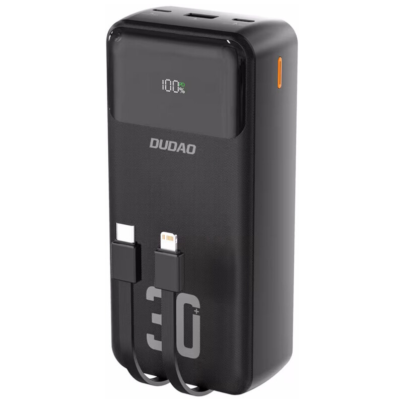 Універсальна мобільна батарея Dudao K15 Max 30000mAh 22.5W Black (6977196682478)