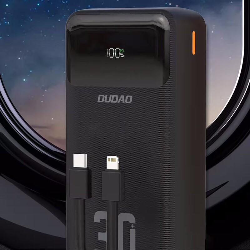 Універсальна мобільна батарея Dudao K15 Max 30000mAh 22.5W Black (6977196682478)