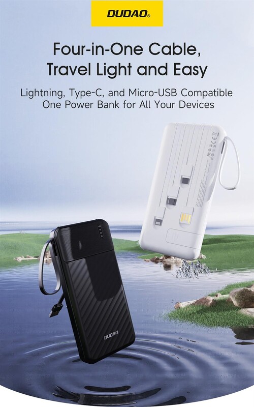 Універсальна мобільна батарея Dudao K11 10000mAh 10W Black (6977196681853)