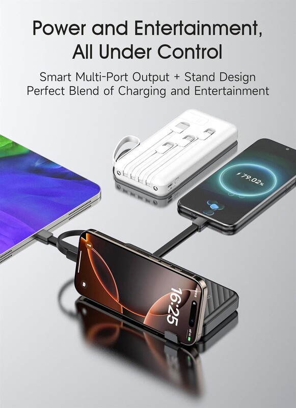 Універсальна мобільна батарея Dudao K11 10000mAh 10W White (6977196681860)