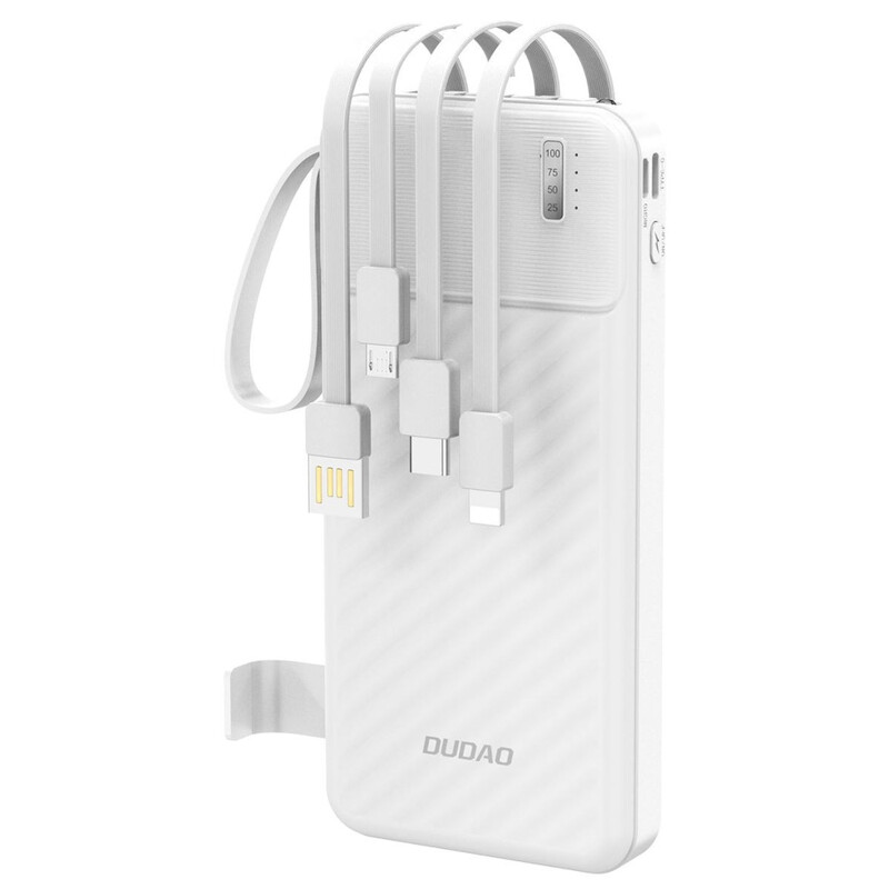 Універсальна мобільна батарея Dudao K11 10000mAh 10W White (6977196681860)