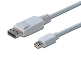 Кабель Digitus mini DisplayPort - DisplayPort (M/M), 2 м, White (AK-340102-020-W)