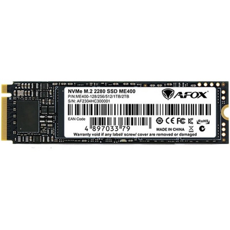 Накопитель SSD 1TB Afox ME400 M.2 2280 PCIe Gen4.0 x4 NVMe 3D NAND TLC (ME400-1024GQN)