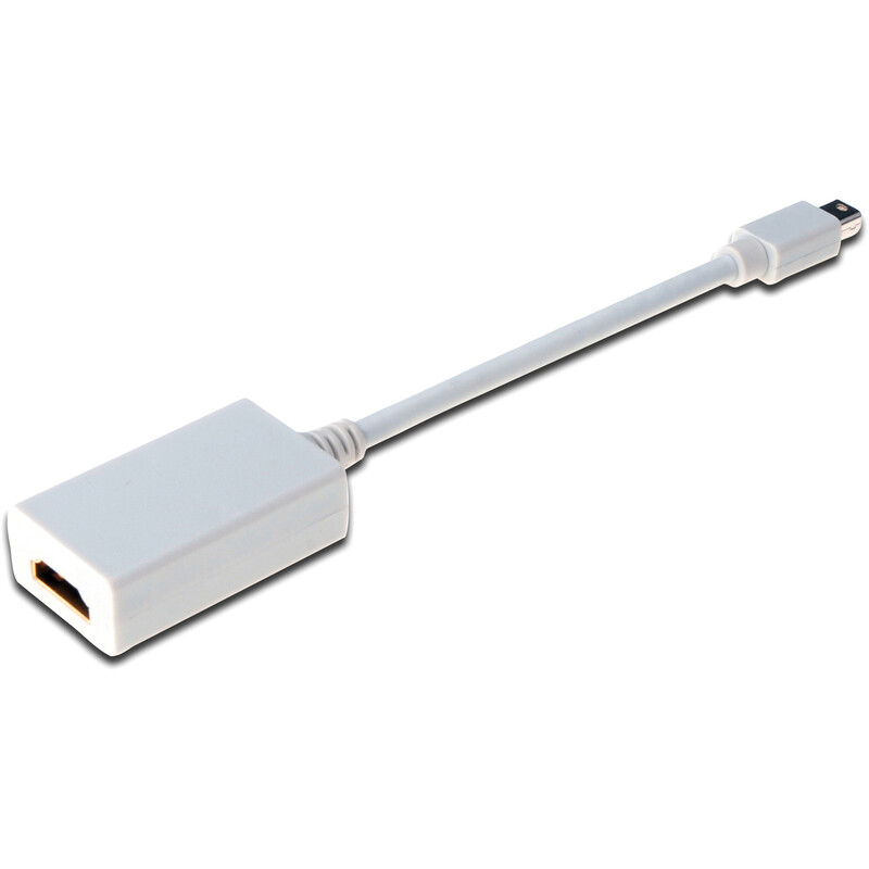 Адаптер Digitus mini DisplayPort - HDMI (M/F), 0.15 м, White (AK-340404-001-W)