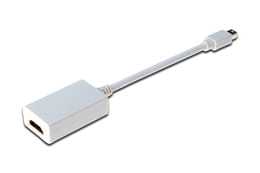 Адаптер Digitus mini DisplayPort - HDMI (M/F), 0.15 м, White (AK-340404-001-W)