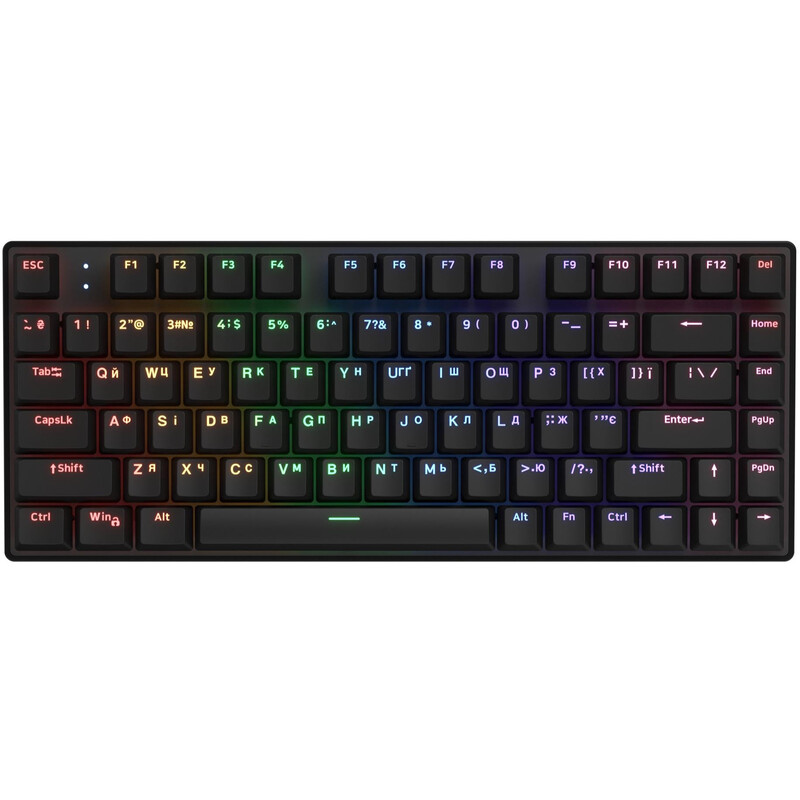 Клавиатура Hator Icefall Mecha 75 Wireless Rainbow Black (HTK275UA)