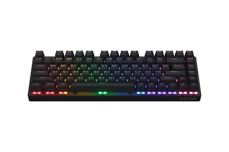 Клавиатура Hator Icefall Mecha 75 Wireless Rainbow Black (HTK275UA)