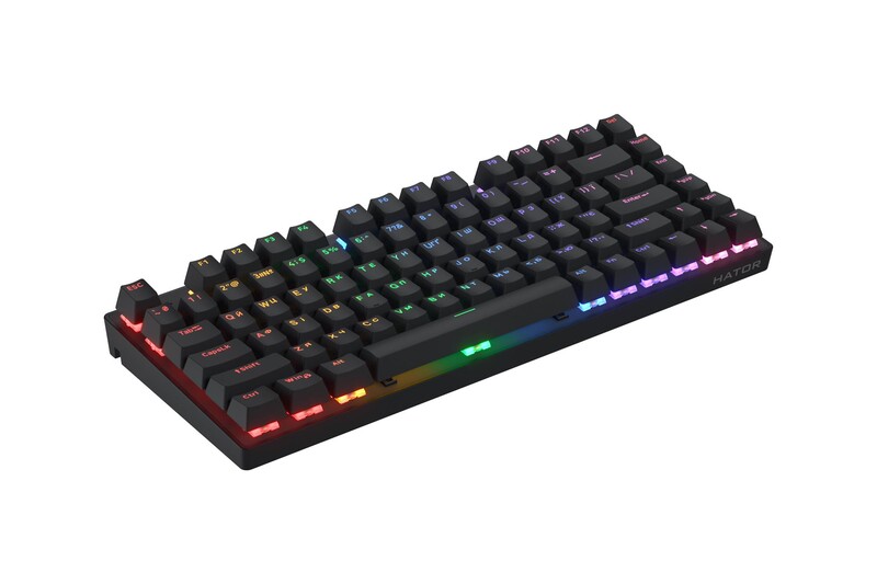 Клавиатура Hator Icefall Mecha 75 Wireless Rainbow Black (HTK275UA)
