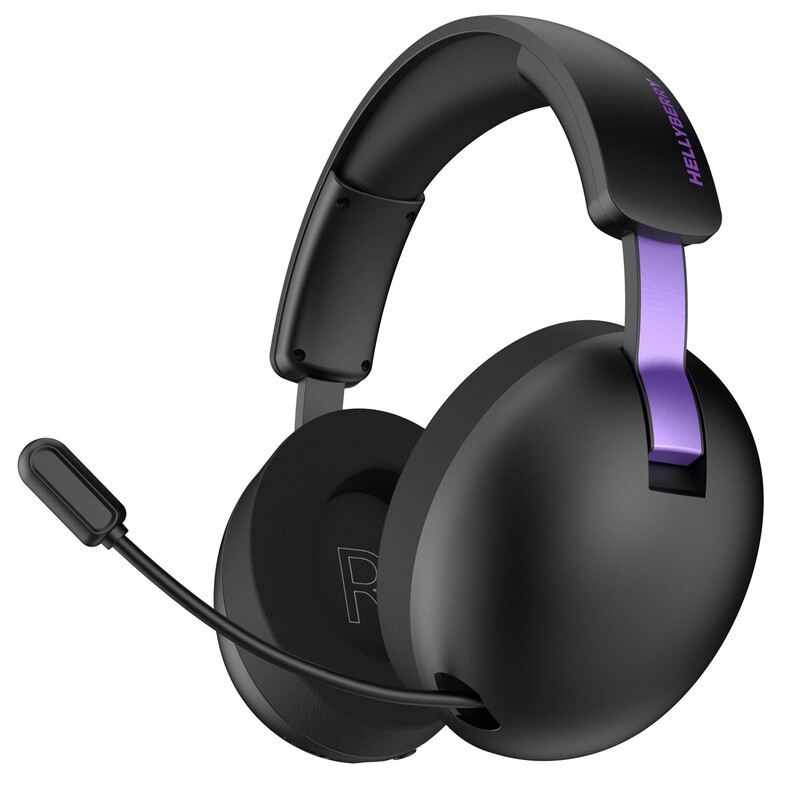 Bluetooth-гарнiтура Hator Hellyberry HH30 Wireless Black/Violet (HH30_wireless_BV)