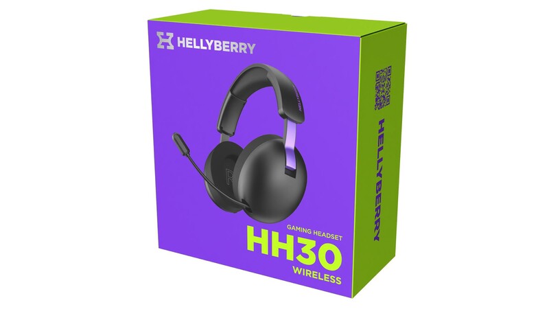 Bluetooth-гарнiтура Hator Hellyberry HH30 Wireless Black/Violet (HH30_wireless_BV)