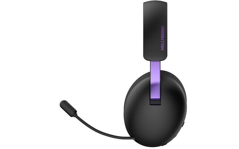 Bluetooth-гарнiтура Hator Hellyberry HH30 Wireless Black/Violet (HH30_wireless_BV)