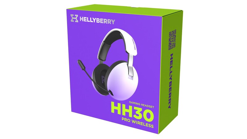 Bluetooth-гарнiтура Hator Hellyberry HH30 Pro Wireless White/Violet (HH30_PRO_wireless_WV)