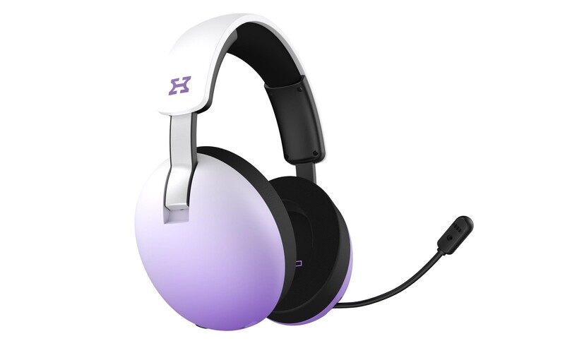 Bluetooth-гарнiтура Hator Hellyberry HH30 Pro Wireless White/Violet (HH30_PRO_wireless_WV)