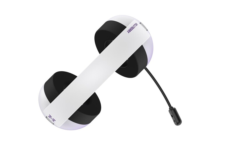 Bluetooth-гарнiтура Hator Hellyberry HH30 Pro Wireless White/Violet (HH30_PRO_wireless_WV)