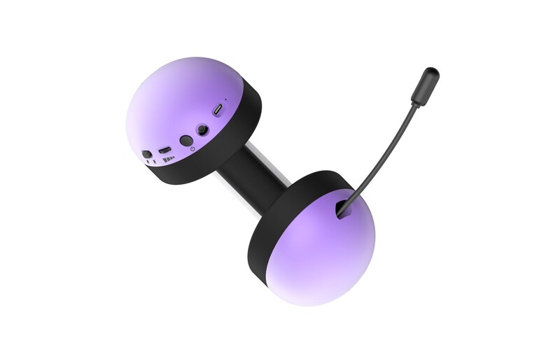 Bluetooth-гарнiтура Hator Hellyberry HH30 Pro Wireless White/Violet (HH30_PRO_wireless_WV)