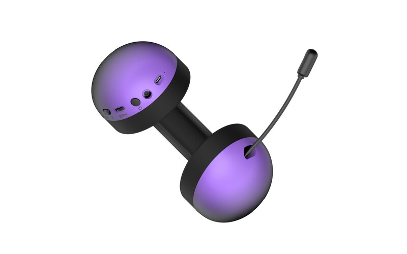 Bluetooth-гарнiтура Hator Hellyberry HH30 Pro Wireless Black/Violet (HH30_PRO_wireless_BV)