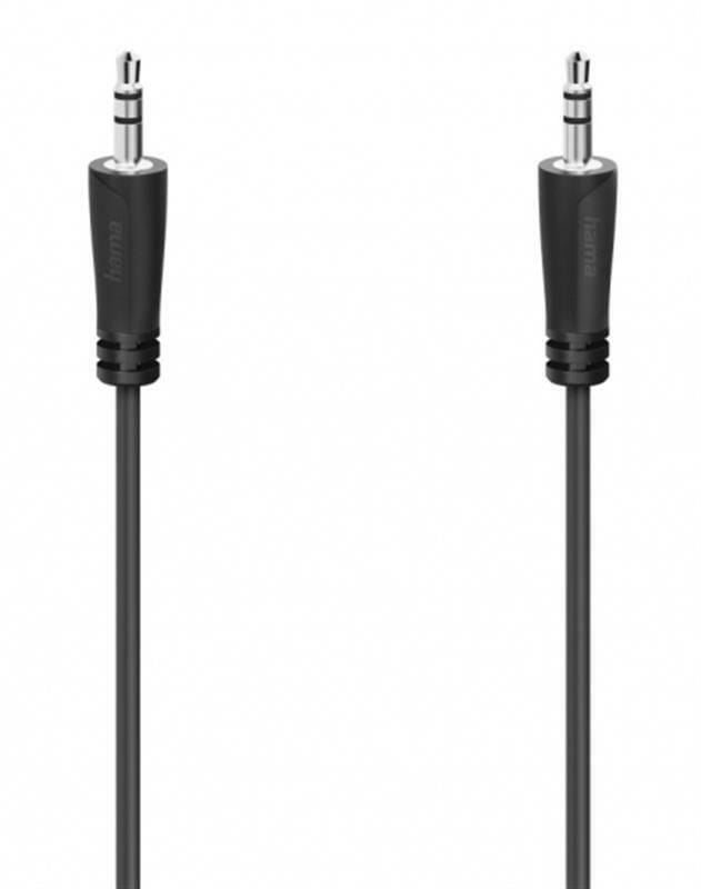 Аудіо-кабель Hama 3.5 мм - 3.5 мм (M/M), 3 м, Black (00205115)