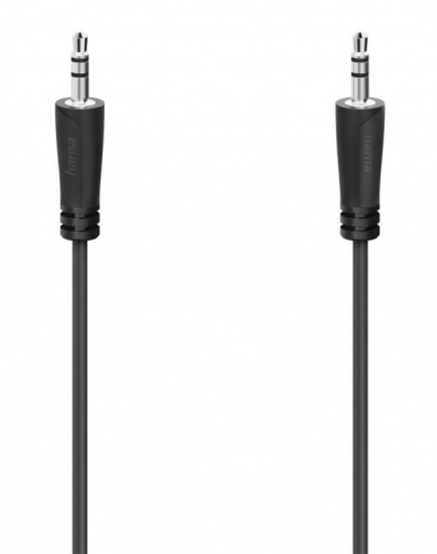 Аудио-кабель Hama 3.5 мм - 3.5 мм (M/M), 3 м, Black (00205115)