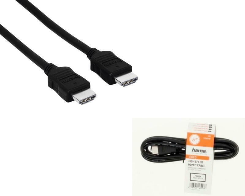 Кабель Hama HDMI - HDMI (M/M), 1.5 м, чорний (00205000)