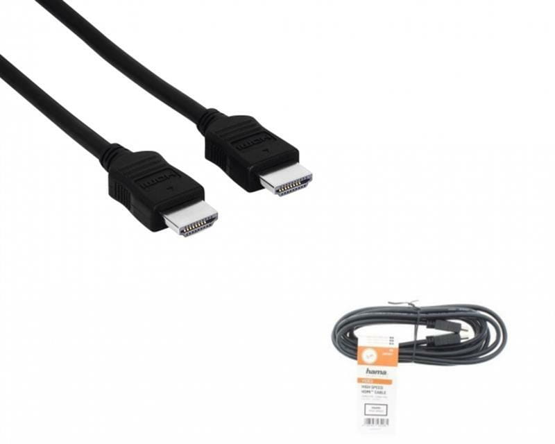 Кабель Hama HDMI - HDMI (M/M), 3 м, чорний (00205001)