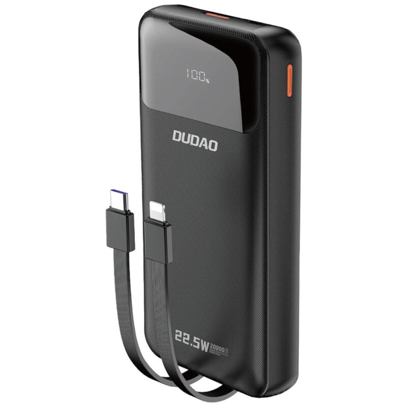 Универсальная мобильная батарея Dudao K15Pro 20000mAh 22.5W Black (6977196682430)