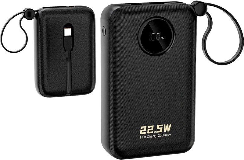 Універсальна мобільна батарея Dudao K14+ 20000mAh 22.5W Black (6977196680016)