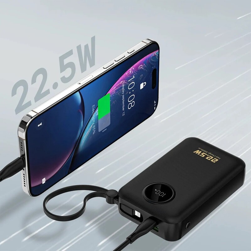 Універсальна мобільна батарея Dudao K14+ 20000mAh 22.5W Black (6977196680016)