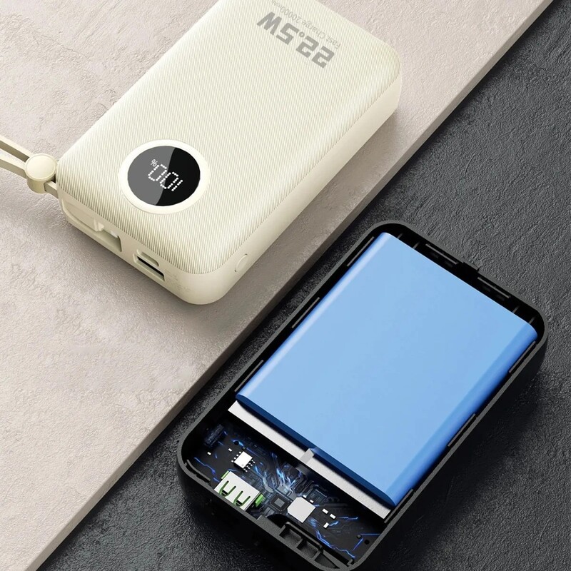 Універсальна мобільна батарея Dudao K14+ 20000mAh 22.5W White (6977196680023)