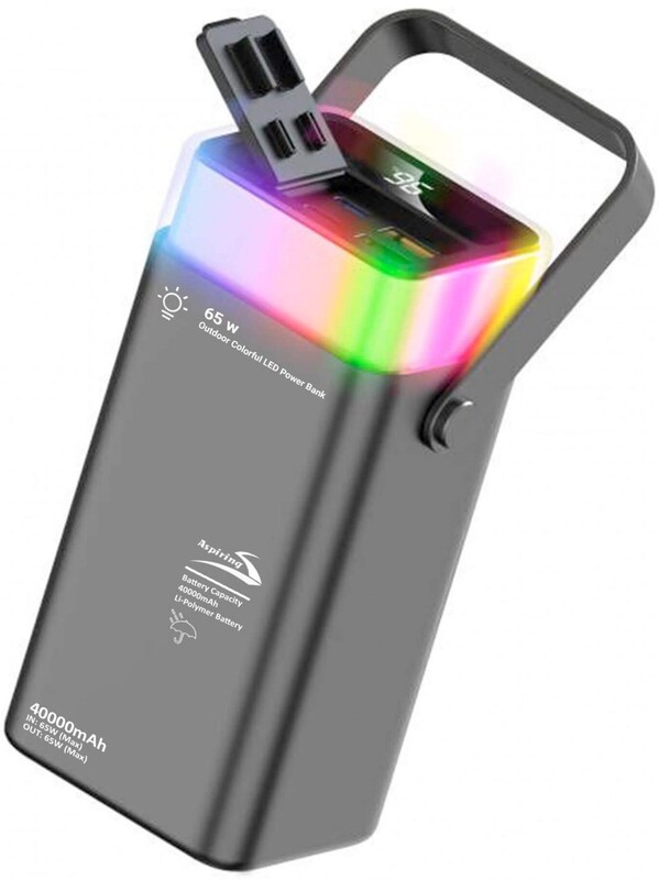 Универсальная мобильная батарея Aspiring Vigor 40 40000mAh 65W Black (PPVG.V04)