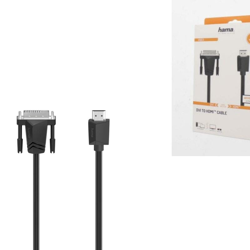 Кабель Hama HDMI - DVI, (M/M), 1.5 м, Black (00200715)