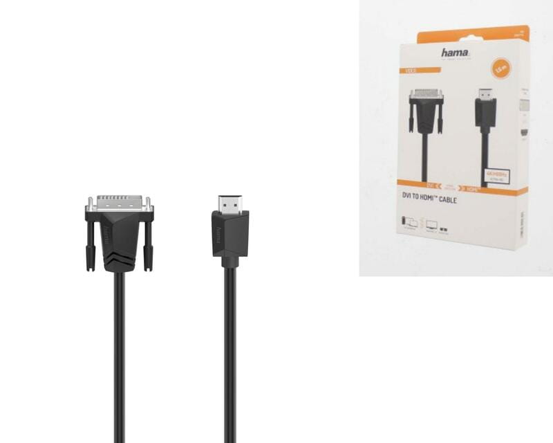 Кабель Hama HDMI - DVI, (M/M), 1.5 м, Black (00200715)