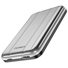 Универсальная мобильная батарея Choetech B655 MagSafe 5000 mAh Silver (6932112104779)