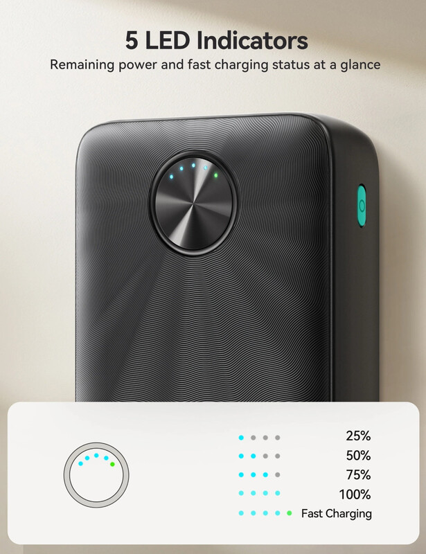 Універсальна мобільна батарея Joyroom 20000 mAh 22.5W Black (JR-QP191)