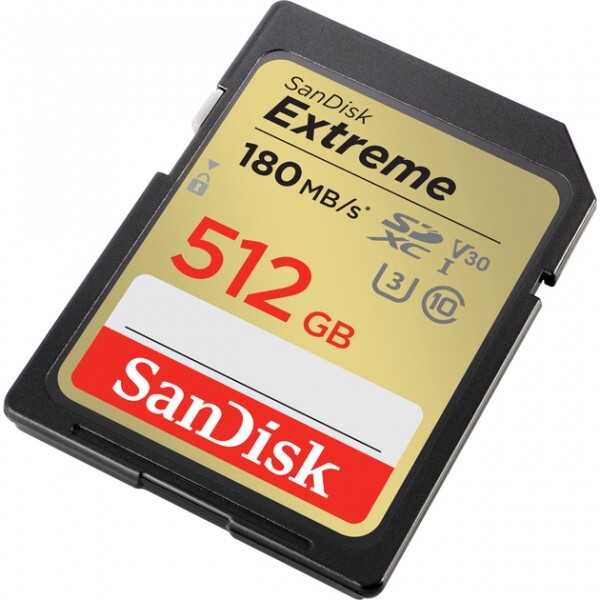 Карта памяти SDXC 512GB UHS-I/U3 Class 10 SanDisk Extreme R180/W130MB/s (SDSDXVV-512G-GNCIN)