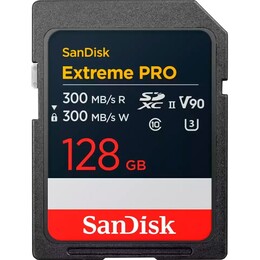 Карта памяти SDXC 128GB UHS-II/U3 Class 10 SanDisk Extreme Pro R300/W300MB/s (SDSDXDM-128G-GN4IN)