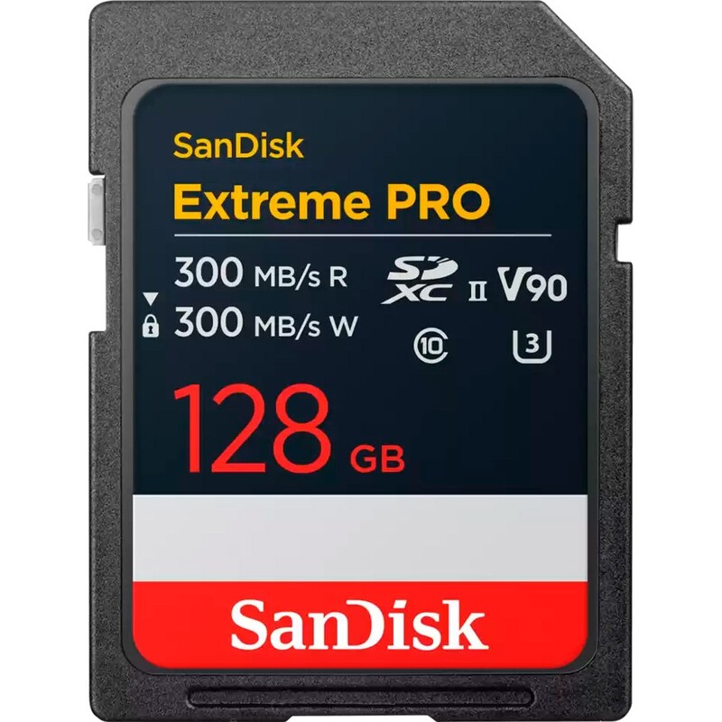 Карта пам`яті SDXC 128GB UHS-II/U3 Class 10 SanDisk Extreme Pro R300/W300MB/s (SDSDXDM-128G-GN4IN)